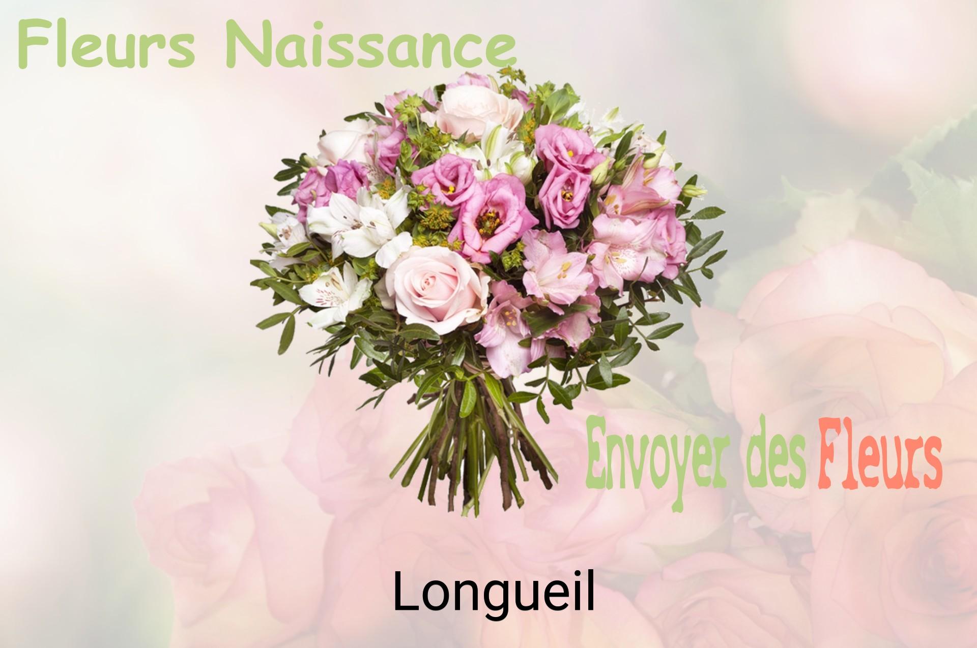 Bouquet de fleurs de naissance livré à Longueil